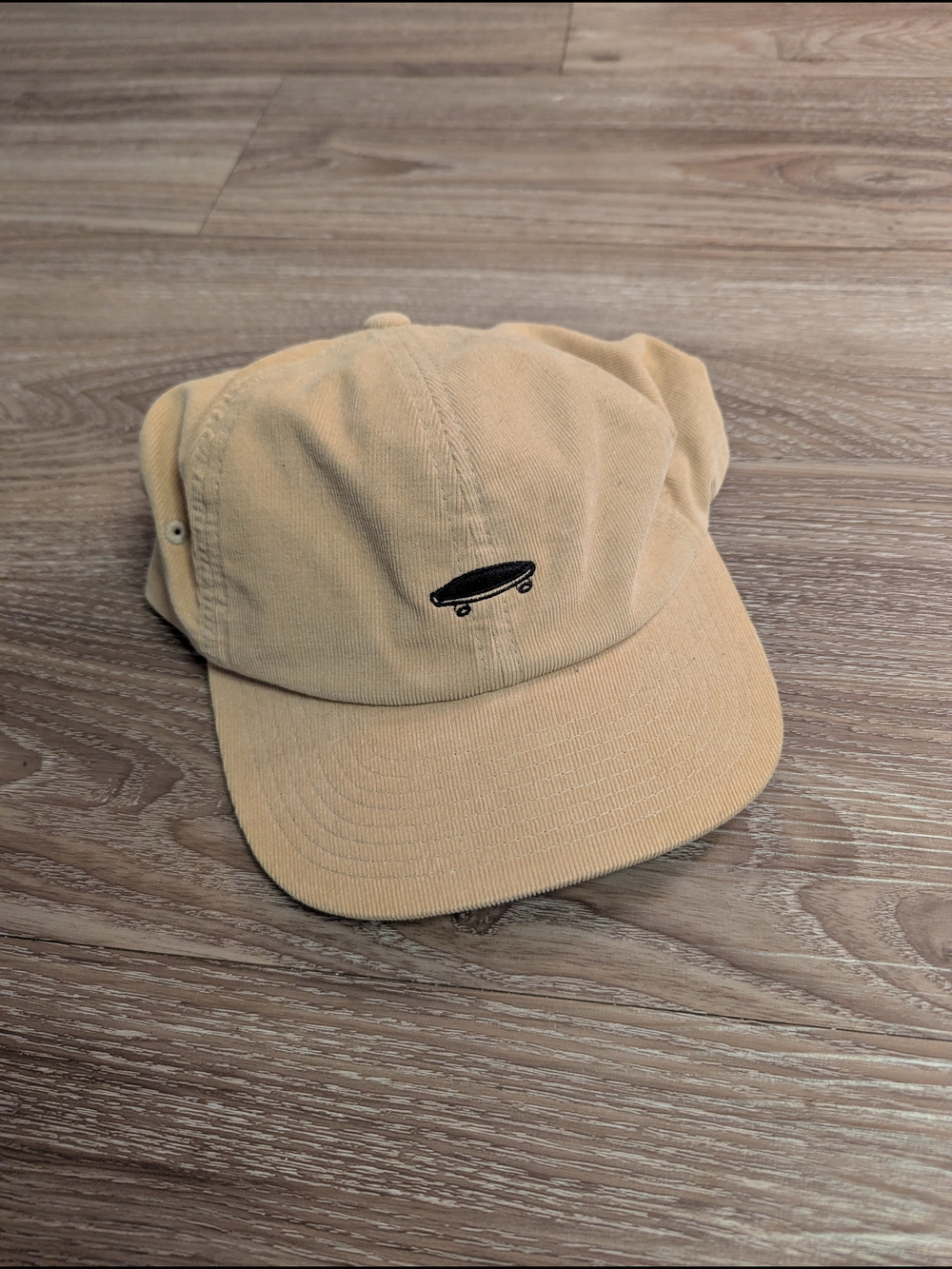 Vans Yellow Corduroy Skateboard Snapback Dad Cap